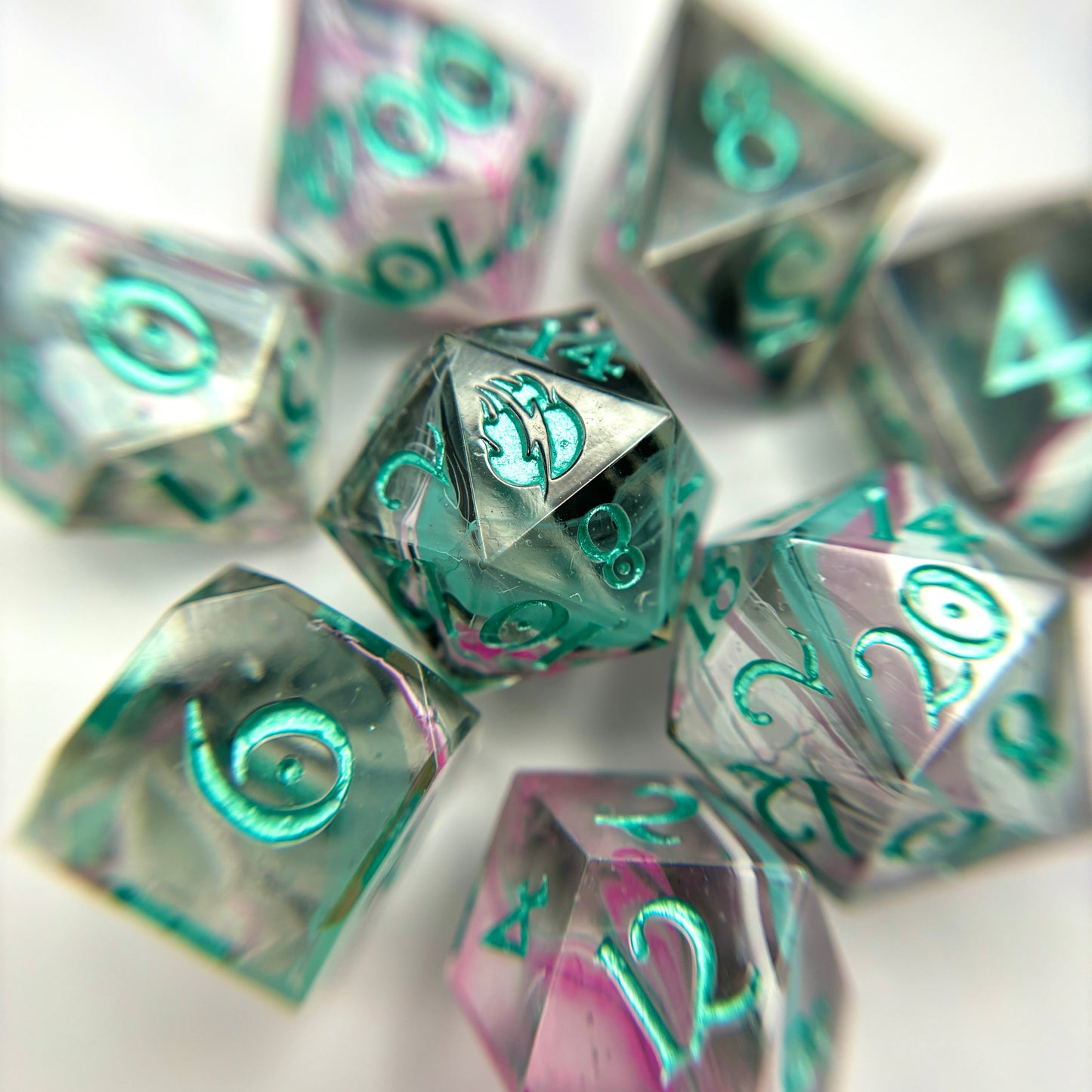 Watercolor- 8pc Dice Set