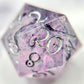 Fuchsia Swirls- 8pc Dice Set