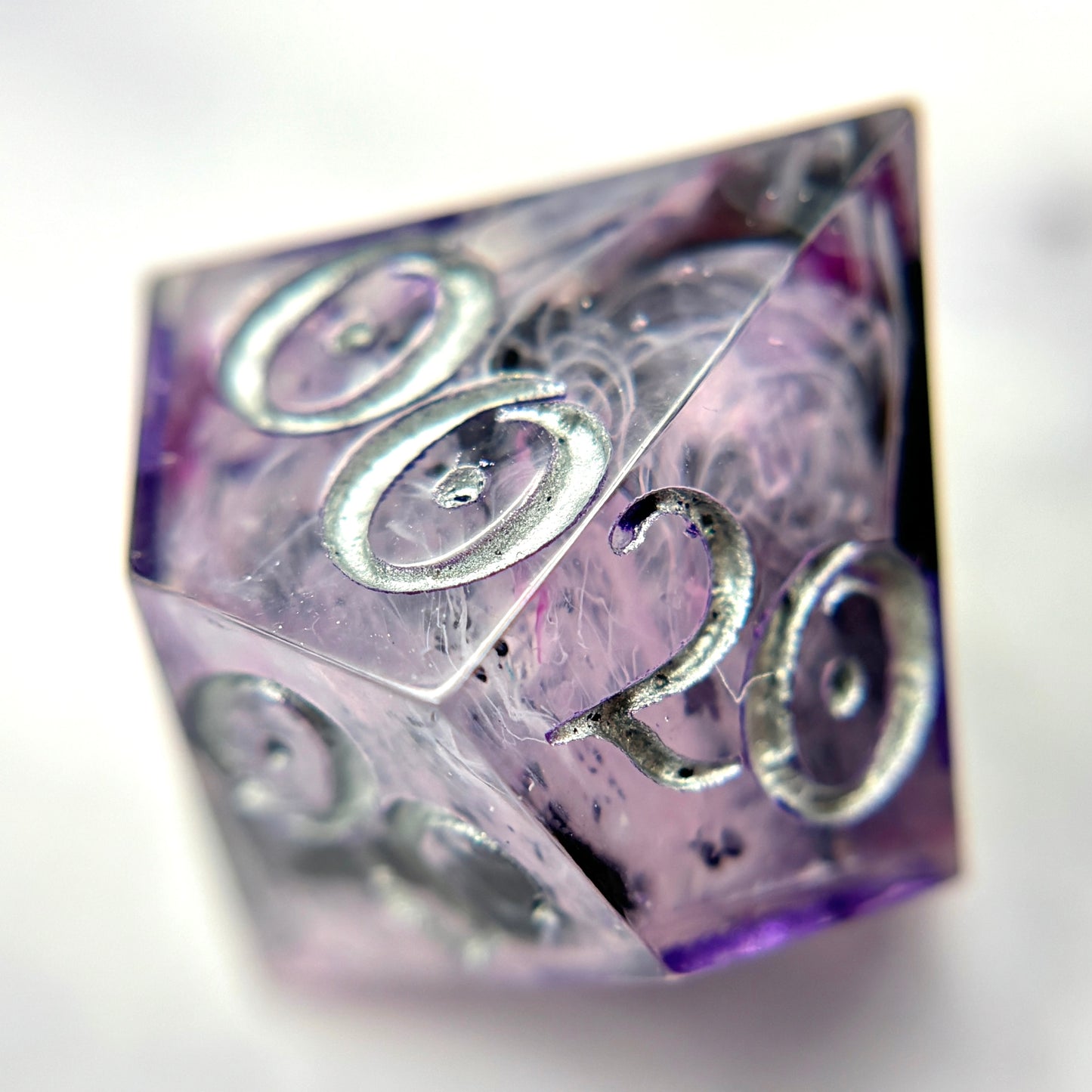 Fuchsia Swirls- 8pc Dice Set