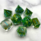 Green Petri- 8pc Dice Set