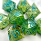 Green Petri- 8pc Dice Set